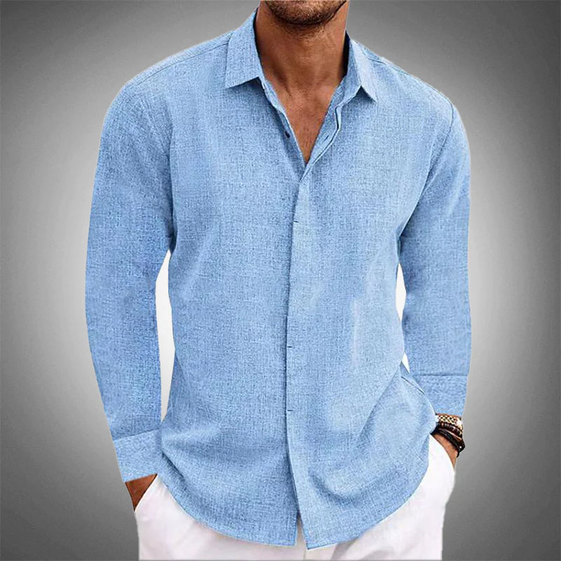 Lucas – Blouse met lange mouwen heren