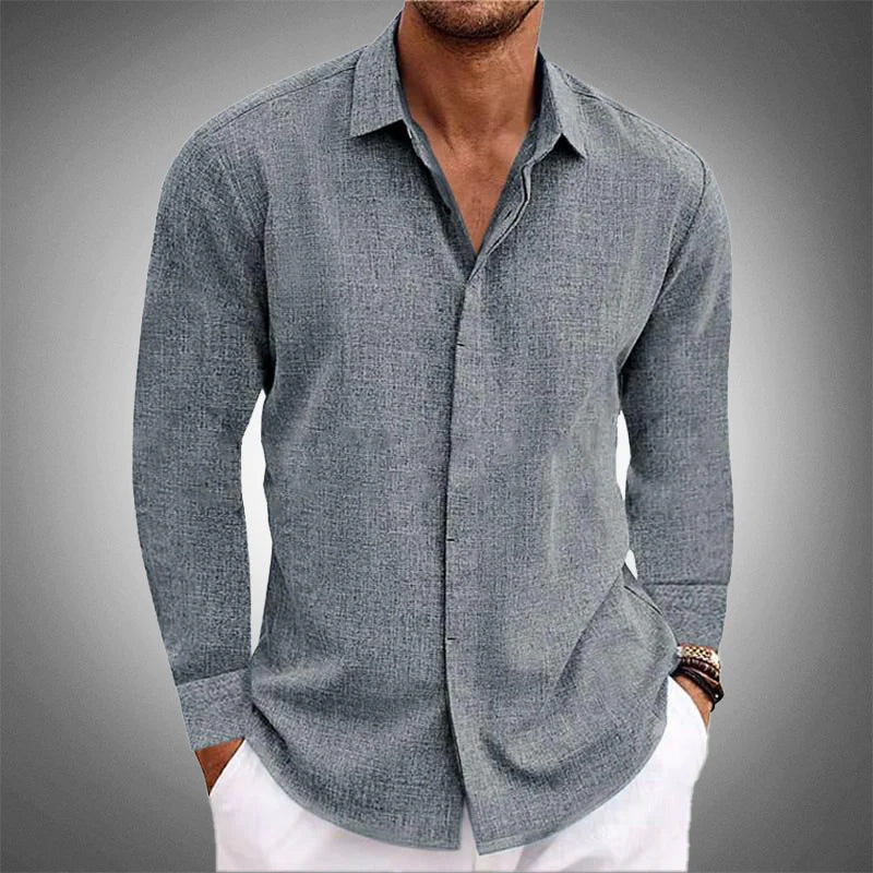 Lucas – Blouse met lange mouwen heren
