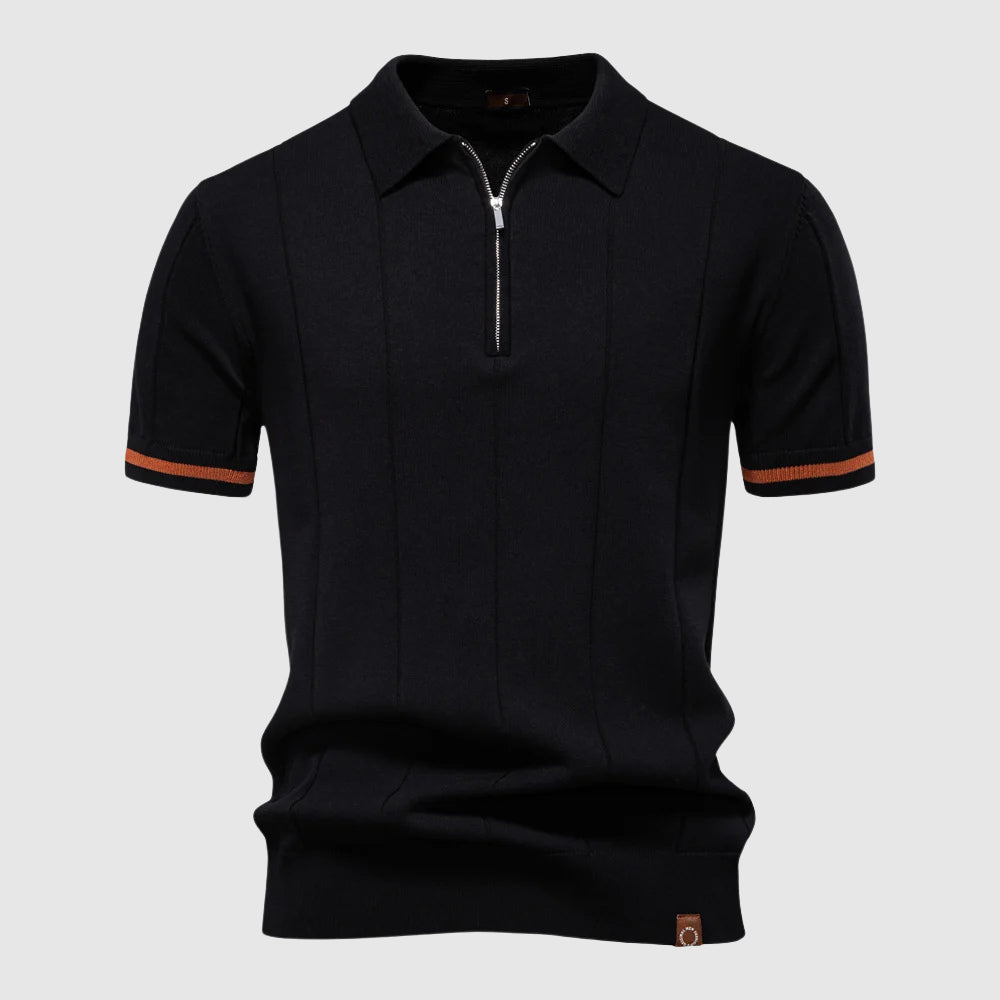 Enzo – Polo met ritskraag heren