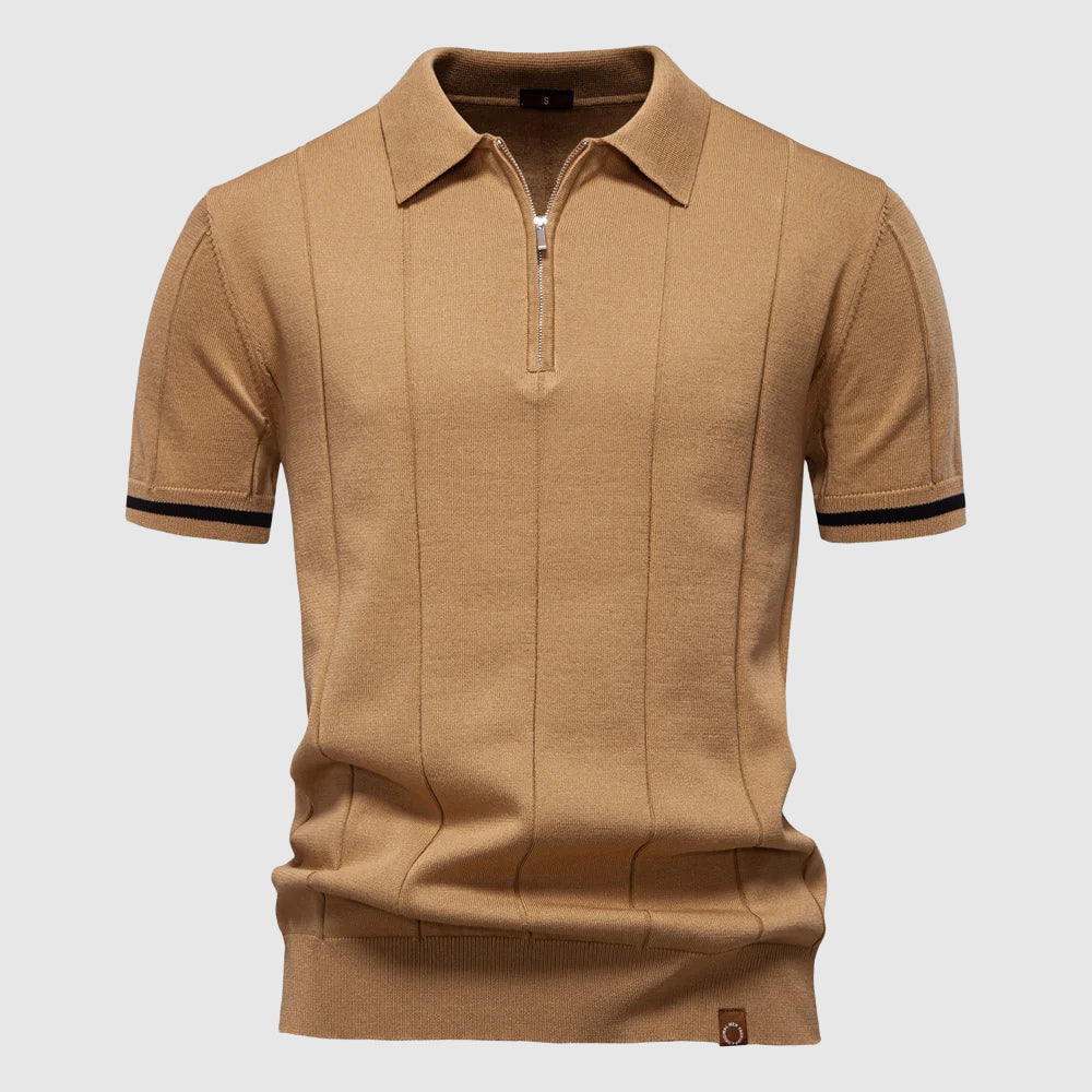 Enzo – Polo met ritskraag heren