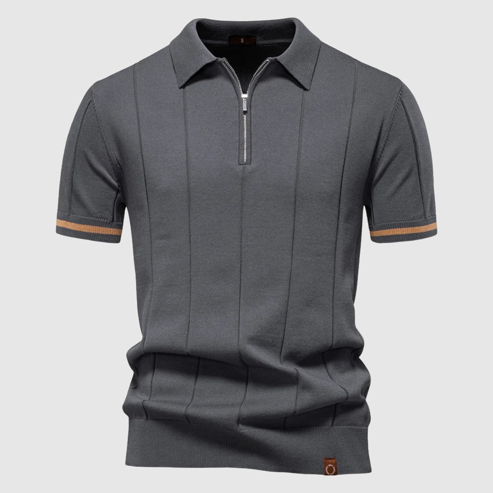 Enzo – Polo met ritskraag heren