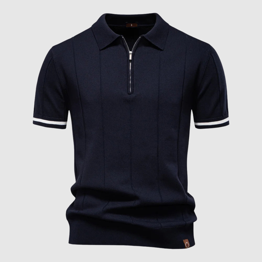 Enzo – Polo met ritskraag heren